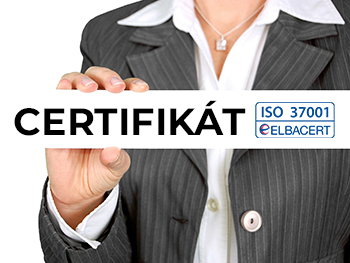 Získali jsme certifikát ISO 37001